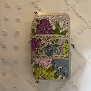 Whimsical Floral Kiss Lock Makeup Bag - Vera Bradley